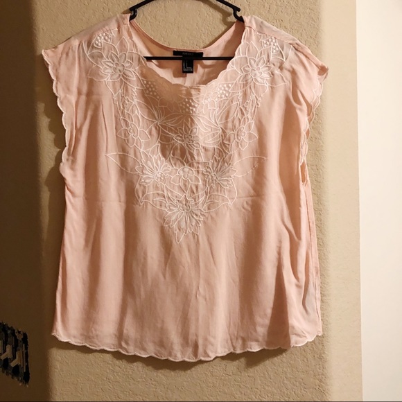 Pink Lace Forever 21 Top - Picture 2 of 8